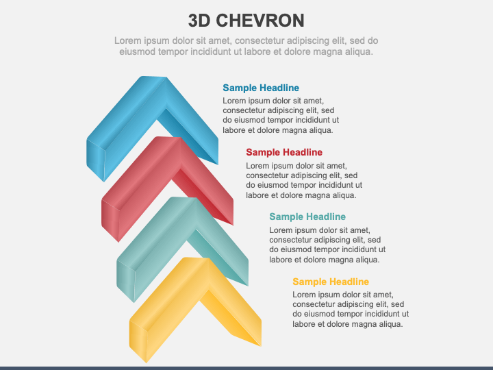 3D Chevron PPT Slide 1