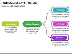 Holding Company Structure PowerPoint Template - PPT Slides