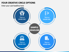 Four Creative Circle Options PPT Slide 2
