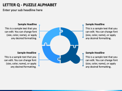 Letter Q - Puzzle Alphabet PPT Slide 1