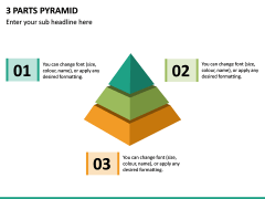 3 Parts Pyramid PPT Slide 2