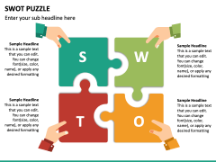 SWOT Puzzle free PPT slide 2