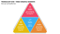 Triangular Flow - Three Versatile Segments PPT Slide 1