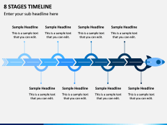 8 Stages Timeline PPT Slide 1