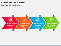 4 Level Arrow Strategy PPT Slide 2