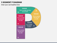 5 Segment P Diagram PPT Slide 2