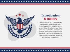 Constitution Day in United States Free PPT Slide 2
