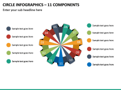 Circle Infographics – 11 Components PPT Slide 2