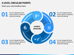 4 Level Circular Points PPT Slide 1
