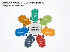 Circular Process - 7 Creative Points PPT Slide 1