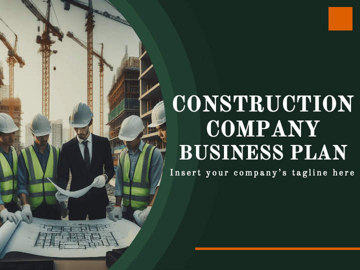 Construction Company Business Plan PPT Slide 1