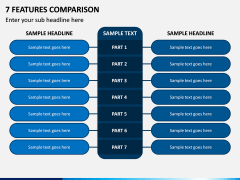 7 Features Comparison PPT Slide 1
