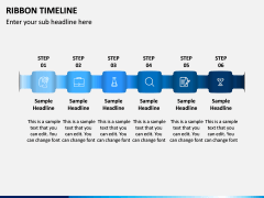 Ribbon Timeline PPT Slide 7