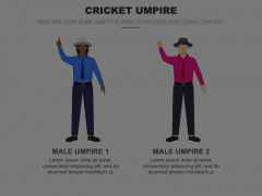 Cricket Umpire Animated Presentation - SketchBubble