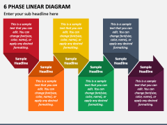 6 Phase Linear Diagram PPT Slide 2