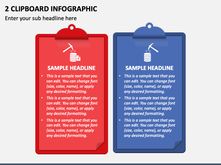 2 Clipboard Infographic PowerPoint Template and Google Slides Theme