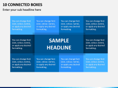 10 Connected Boxes PPT Slide 1