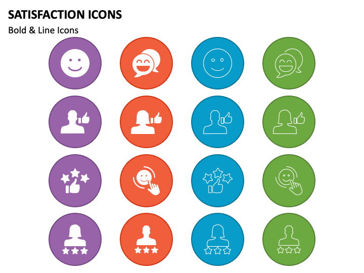 Satisfaction Icons PPT Slide 1