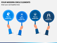 Four Modern Circle Elements PPT Slide 2