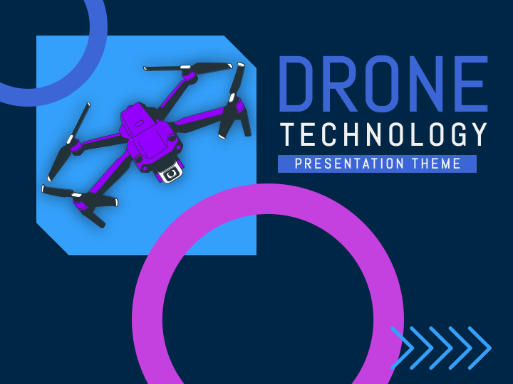 Drone Technology Theme PPT Slide 1