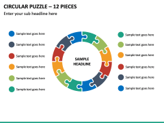 Circular Puzzle – 12 Pieces PPT Slide 2