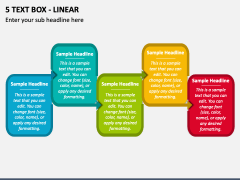 5 Text Box - Linear PPT Slide 2