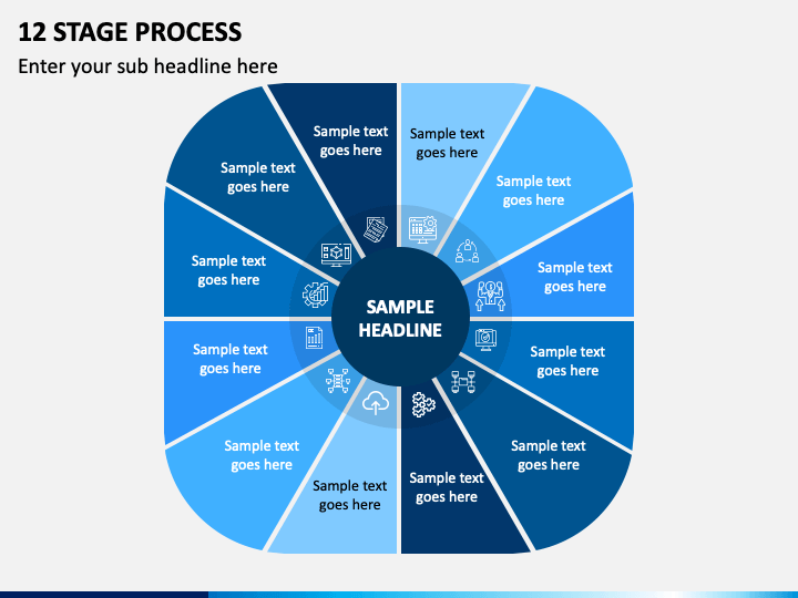 12 Stage Process PPT Slide 1