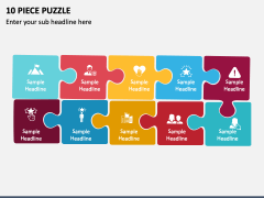 10 Piece Puzzle PPT Slide 2
