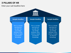 3 Pillars of HR PowerPoint Template - PPT Slides