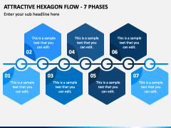 Attractive Hexagon Flow - 7 Phases PPT Slide 2
