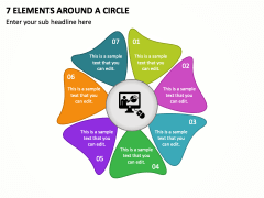 7 Elements around a Circle PPT Slide 1