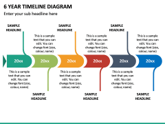 6 Year Timeline Diagram PPT Slide 2