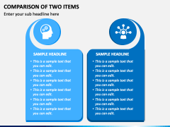 Comparison of Two Items PPT Slide 2