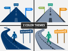 Road To Success PPT Cover Slide