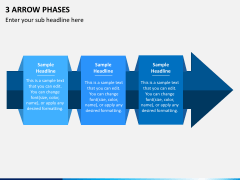 3 Arrow Phases PowerPoint Template - PPT Slides