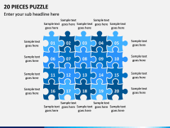 20 Pieces Puzzle PPT Slide 1