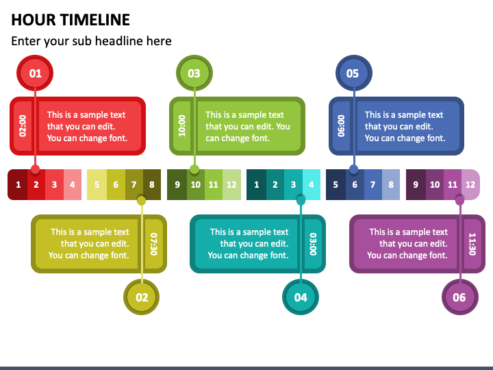 Hour Timeline PPT Slide 1