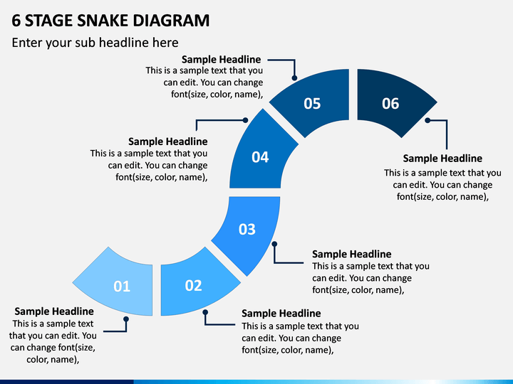 6 Stage Snake Diagram PPT Slide 1