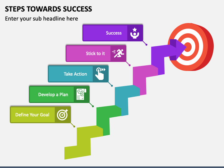 Steps Towards Success - Free Download PPT Slide 1
