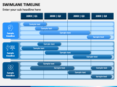 Swimlane Timeline PowerPoint and Google Slides Template - PPT Slides