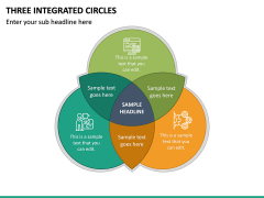 Three Integrated Circles PPT Slide 2