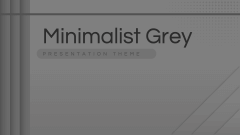 Minimalist Grey Theme Animated Presentation - SketchBubble