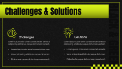 Black and Green Presentation Theme PPT Slide 8
