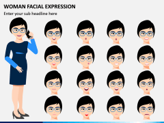 Woman Facial Expression PPT Slide 1