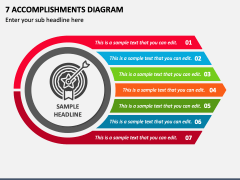 7 Accomplishments Diagram PPT Slide 2