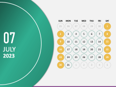 Calendar 2023 Type 3 PPT Slide 8