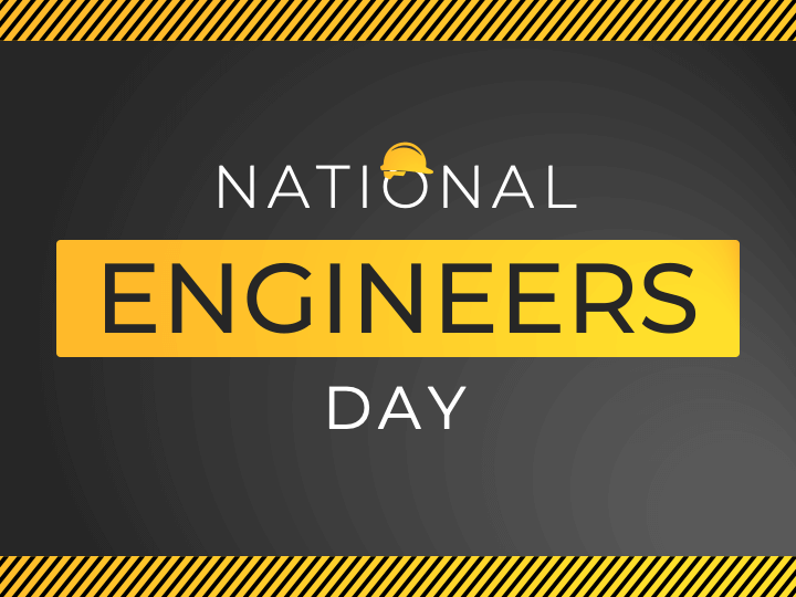Free National Engineers Day PowerPoint Template and Google Slides Theme