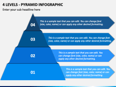 4 Levels - Pyramid Infographic PPT Slide 2