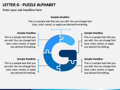 Letter G - Puzzle Alphabet PPT Slide 1