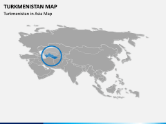 Turkmenistan Map PPT Slide 5